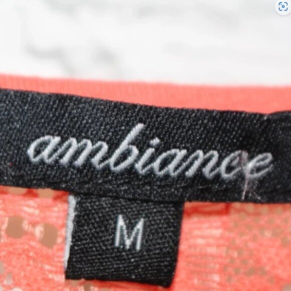 Ambiance Coral Tee Size Medium - Picture 5 of 6